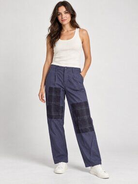 J.Crew Navy Patchwork Pants